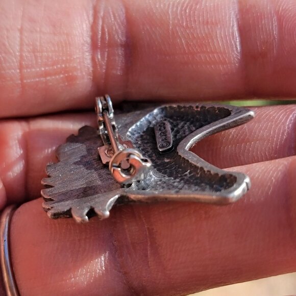 Vintage silver horse head AJRCO equestrian brooch or pin - Picture 9 of 16